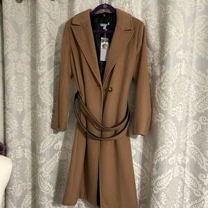 Antonio Melani Wool Blend Coat  - Camel Color Size 12 NWT